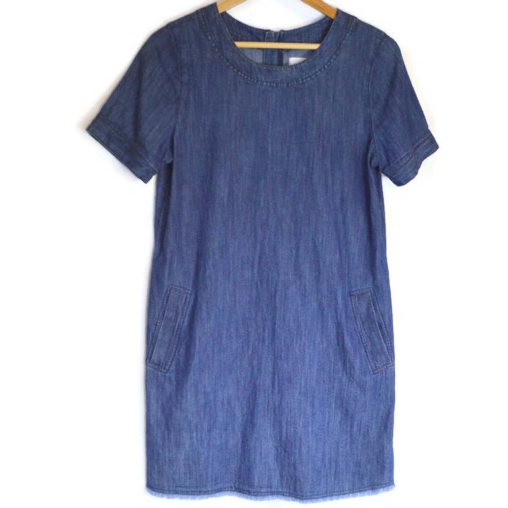 Anthropologie Melrose and Market Denim Midi Dress Size Small Excellent Condition